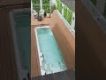 Amazing Hidden Swim Spa Deck Lifts Up With One Button Shorts