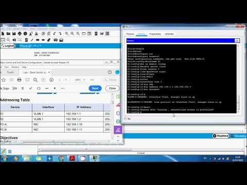 Packet Tracer - 2.9.2 LAB - Basic Switch and End Device Configuration
