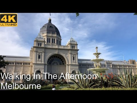 Walking From Royal Exhibition Building To Parliament House | Melbourne Australia | 4K UHD