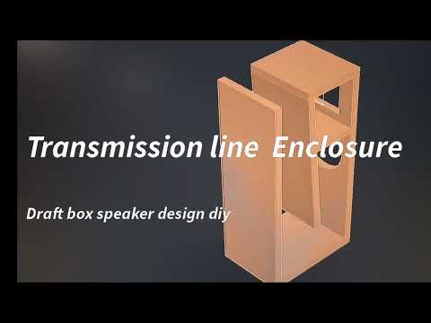 Update!  Draft prototype  Transmission Line Enclosure Speaker DIY