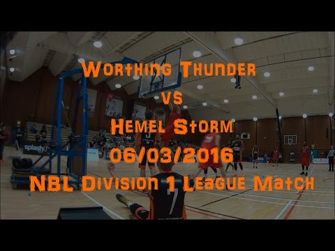 Worthing Thunder vs Hemel Storm - 06/03/2016 - NBL Division 1 League Match
