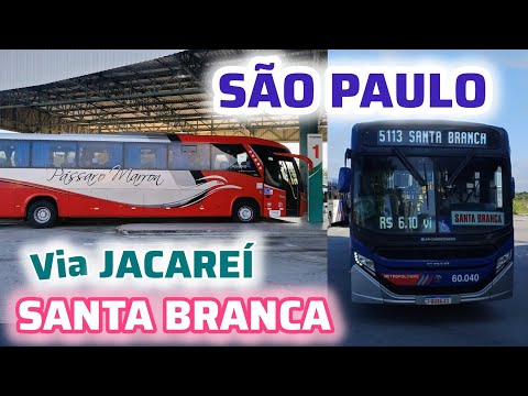 Viagem São Paulo x Santa Branca (Viação Pássaro Marrom / Santa Branca Transp. - Linha 5113) #viagem 