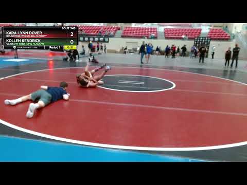 98-105 Lbs Round 3 - Kara-Lynn Dover, Roundtree Wrestling Academy Vs Kollen Kendrick, Glasgow Wres