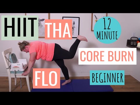 Beginner CORE BURN HIIT Workout (Plus Size, Senior, Disability Friendly) No impact/No Jumping/Home