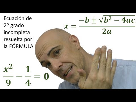 ▷ Ecuaciones cuadráticas incompletas puras por la fórmula general
