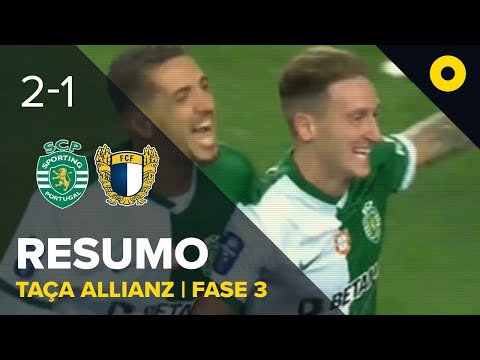 Resumo: Sporting 2-1 Famalicão - Allianz Cup | SPORT TV