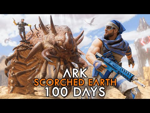 I Survived For 100 Days on Scorched Earth.. Here's What Happened | ARK: Survival Ascended