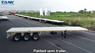 New Tank Factory Direct Sale 3 Axles 40FT Flatbed Trailer platform semi-trailer | Image 4 - Autoline