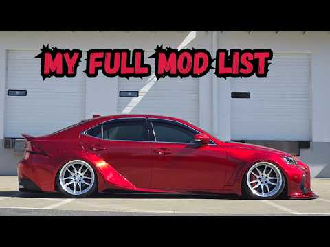 All the mods on my 2017 Lexus Is200T