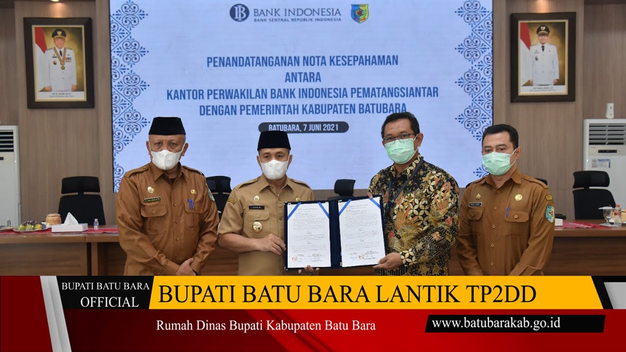 Bupati Batubara melantik 30 orang Tim Pecepatan dan Perluasan Digitalisasi Daerah (TP2DD)