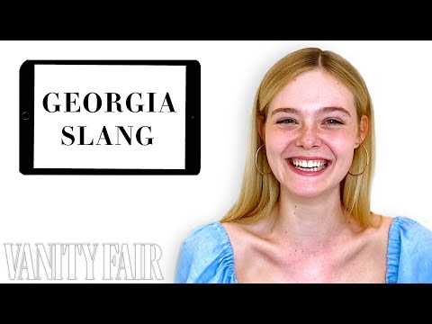 艾爾-範寧教你喬治亞州的俚語｜《名利場》雜誌社 (Elle Fanning Teaches You Georgia Slang | Vanity Fair)