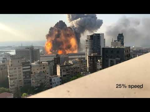 Nuclear Blast Up-close | Beirut Explosion Slomo