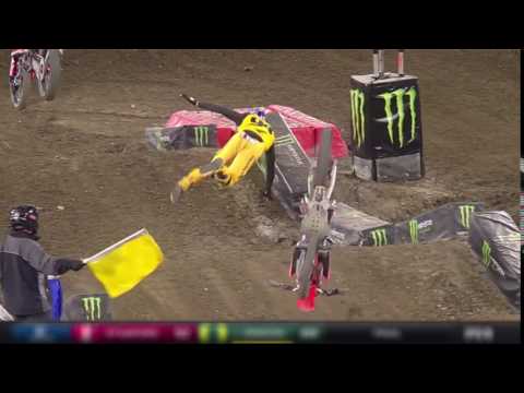 Ken Roczen CRASH Anaheim 2 2017