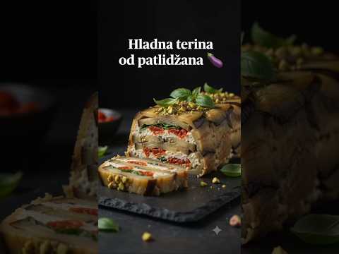 Hladna terina od pečenog patlidžana, mladog sira i sušenog paradajza 🍆🧀