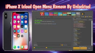 iPhone X iCloud Open Menu Remove by Unlock tool 2025