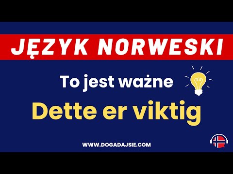 🇳🇴Norwegian: Dette er viktig - This is important 🌆 | www.dogadajsie.com