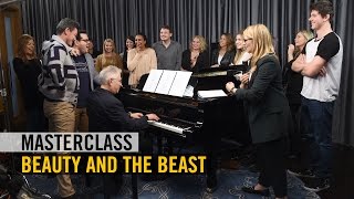 Beauty and the Beast - Masterclass with Alan Menken + Luke Evans and Josh Gad sing &quot;Gaston&quot; - Pathé