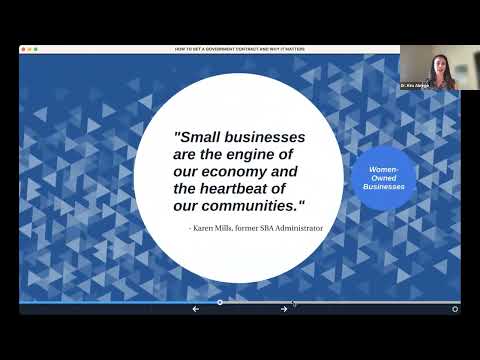 HOW TO GET A GOVERNMENT CONTRACT AND WHY IT MATTERS