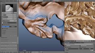 1D Baroque Sculpt (Blender timelapse)