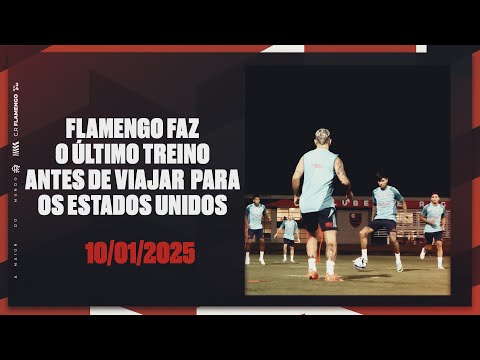 Flamengo does its last training session before traveling to the United States