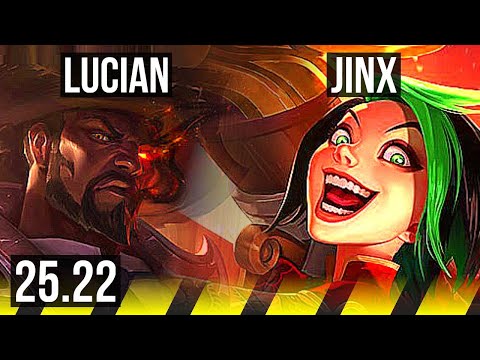 LUCIAN & Nami vs JINX & Lulu (ADC) | 5k comeback, 12/3/10, Dominating | KR Master | 25.22