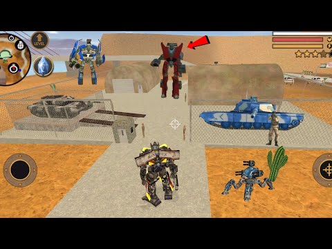 Vegas Crime Simulator (Transformer Fight Army Man) Iron Tank vs Monster Truck - Android Gameplay HD