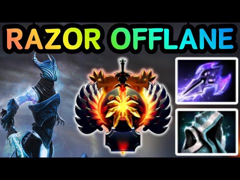 🔥 RAZOR OFFLANE — FULL DAMAGE STEAL = FREE LANE 🔥 DOTA 2 GAMEPLAY 🔥