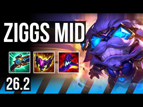 ZIGGS vs XERATH (MID) | Good KDA: 16/2/6 | KR Diamond | 26.2
