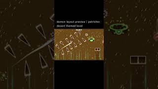 demon layout preview | petrichor #gd #geometrydash #layout #geoplex  #speedrun