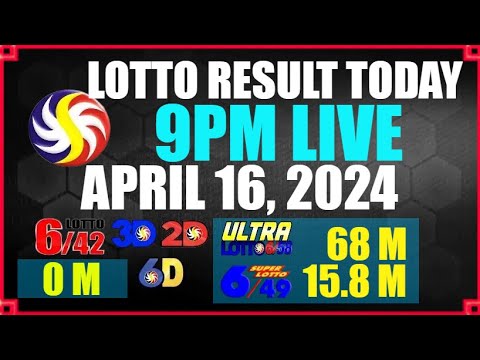 Lotto Result Today 9pm April 16, 2024 PCSO LIVE DRAW RESULT