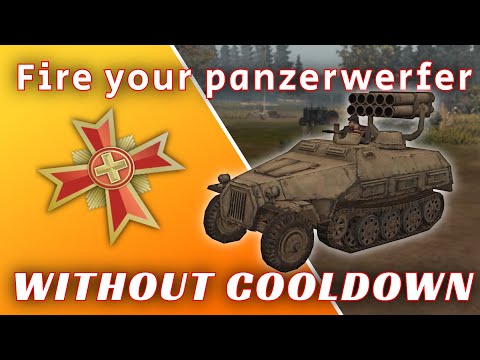 FIRE YOUR PANZERWERFER TWICE without COOLDOWN or SETUP - CoH2 Quick Tip
