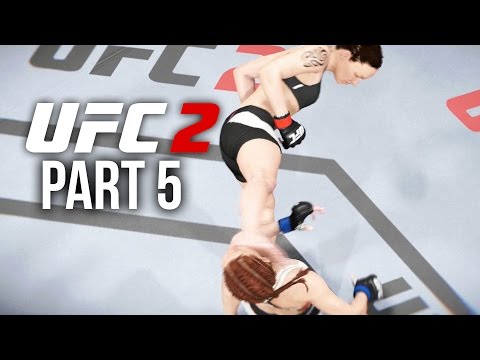 UFC 2 Gameplay Walkthrough Part 5 - NOT GETTING UP FROM THAT (FEMALE Career Mode)