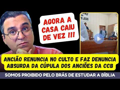 ANCIÃO RENUNCIA APÓS POLEMICA COM A CÚPULA DE ANCIÕES