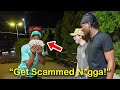 Giving Homeless People Money Secretly Following Them