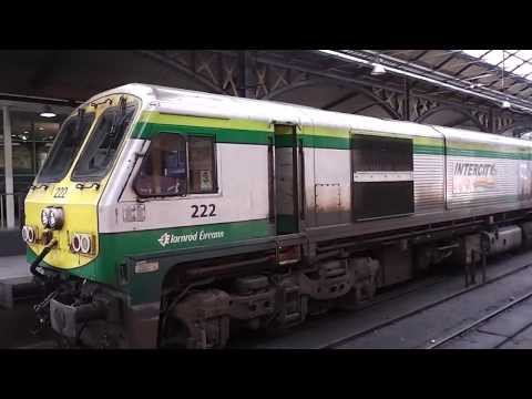 Irish Rail class 201 (222) Starting up at Connolly Station.