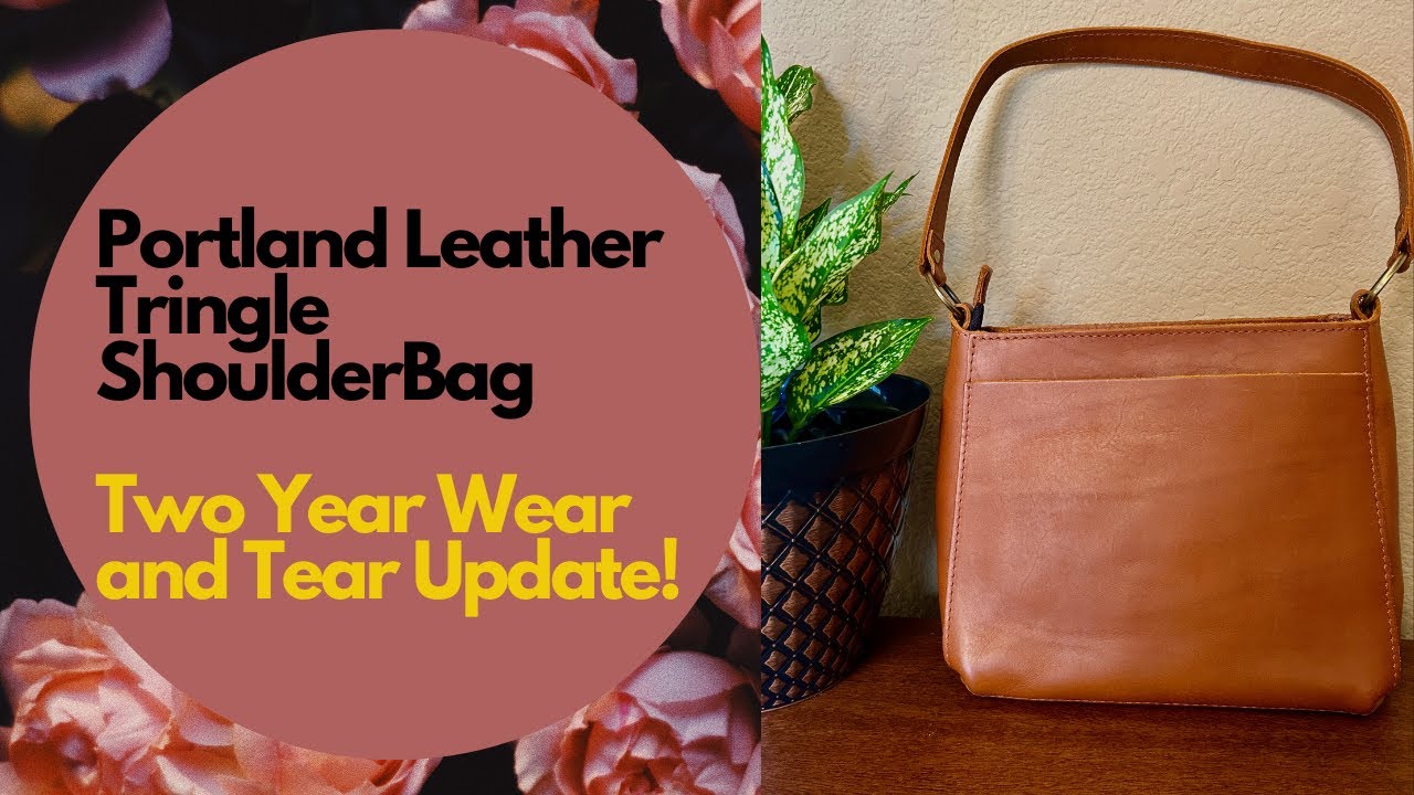 Portland Leather Triangle Shoulder Bag - Two Year Wear and Tear Update!