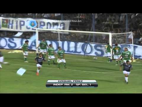 Gol Olímpico de Ezequiel Pérez. Independiente RM 2 Sportivo 1. Fútbol Para Todos