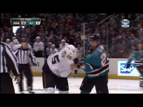 Bryan Allen vs Ryane Clowe Mar 27, 2013