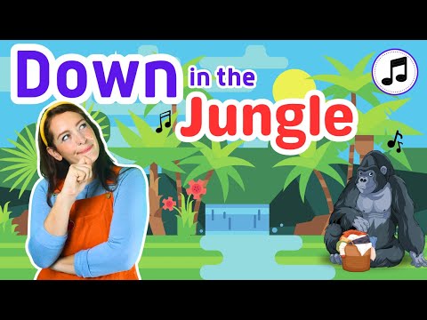 Down In The Jungle | Kids Songs & Nursery Rhymes | Animal Song
