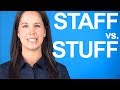 How To Say STAFF Vs STUFF American English Pronunciation