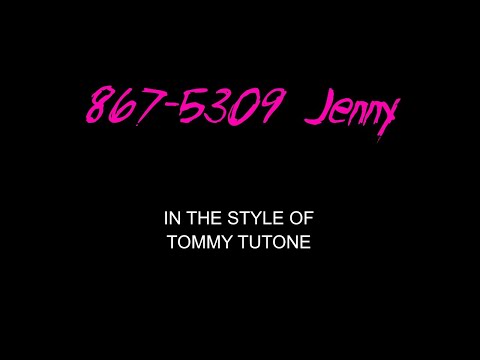 Tommy Tutone - 867-5309 Jenny - Karaoke - With Backing Vocals