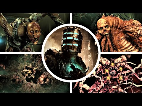 Dead Space Remake - All Bosses with Cutscenes