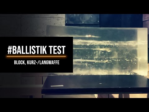 Ballistik Test Nr 1 Gelatine Block