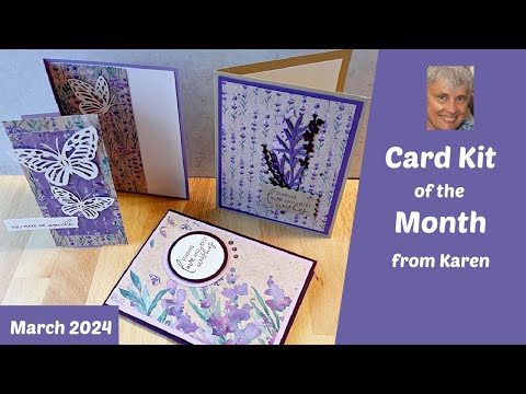 Karen's Card Kit of the Month March 2024/Perennial Lavender