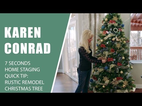 How to Decorate for Christmas I 7 Seconds | Home Staging Quick Tip - Rustic Remodel