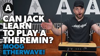 Video thumbnail for Can Jack Learn To Play A Theremin? - NEW Moog Etherwave by Andertons Synths, Keys and Tech