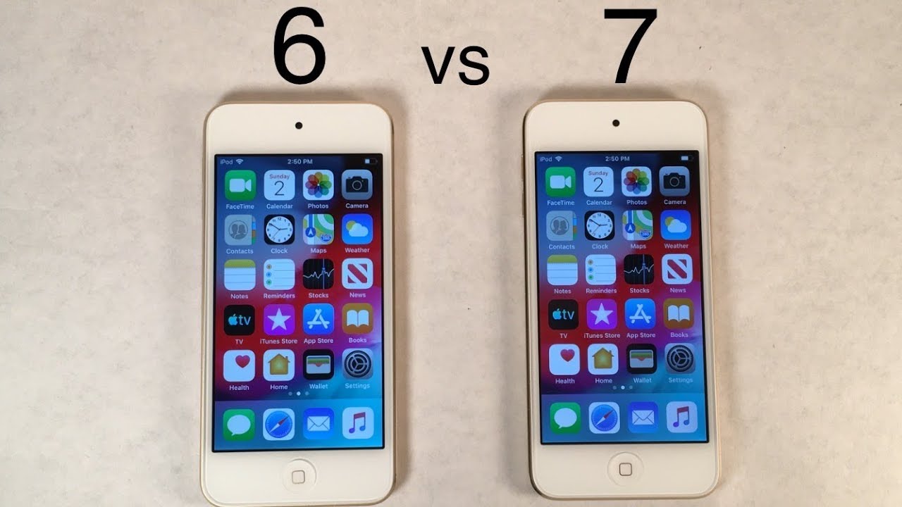 iPod touch 7 vs iPod touch 6 Speed Test Comparison