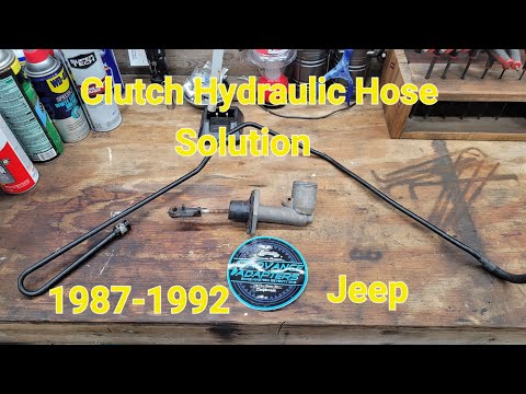 Clutch Hydraulic Hose for 1987- 1992 Jeeps with Internal Slave Bearing from Advance Adapters #jeepxj