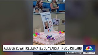 Watch: Allison Rosati celebrates her 35th anniversary at NBC Chicago