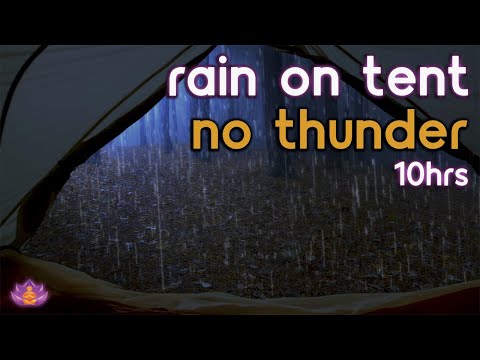 Rain on Tent | Rain Ambience No Thunder | Rain Sounds for Sleep / Relax / Study